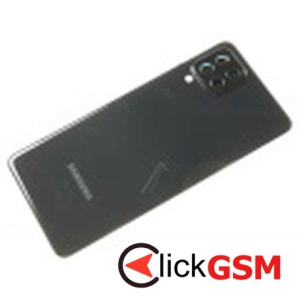 Piesa Capac Spate Cu Geam Camera Pentru Samsung Galaxy A22 Negru 1cwp