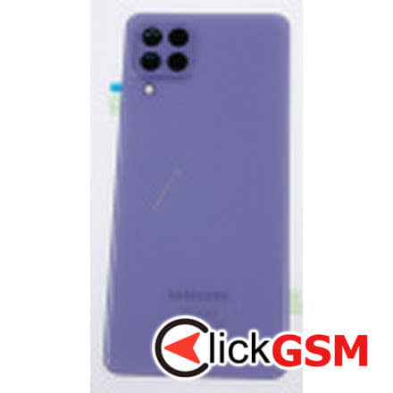 Piesa Piesa Capac Spate Cu Geam Camera Pentru Samsung Galaxy A22 Violet 1cxk