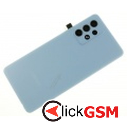 Piesa Piesa Capac Spate Cu Geam Camera Pentru Samsung Galaxy A52 5g Albastru 1e27
