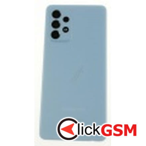 Piesa Capac Spate Cu Geam Camera Pentru Samsung Galaxy A52 5g Albastru P1n