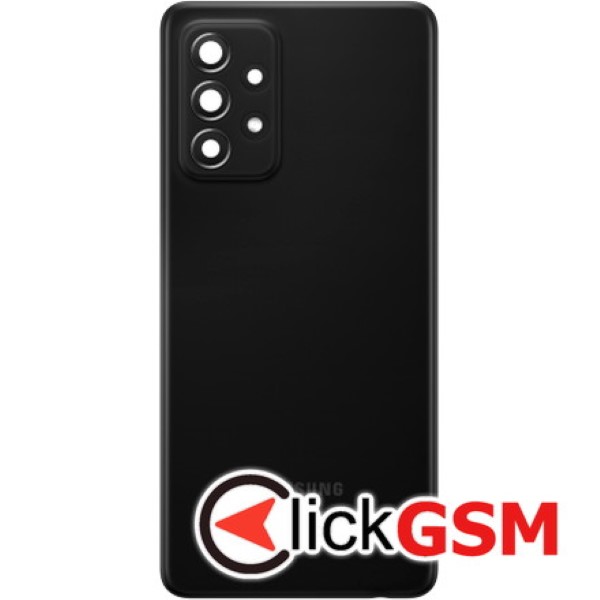 Piesa Piesa Capac Spate Cu Geam Camera Pentru Samsung Galaxy A52s 5g Negru 1jdb