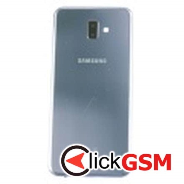 Piesa Capac Spate Cu Geam Camera Pentru Samsung Galaxy J6+ Gri Ih2
