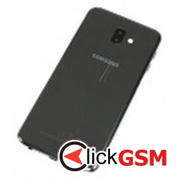 Piesa Piesa Capac Spate Cu Geam Camera Pentru Samsung Galaxy J6+ Negru 167m