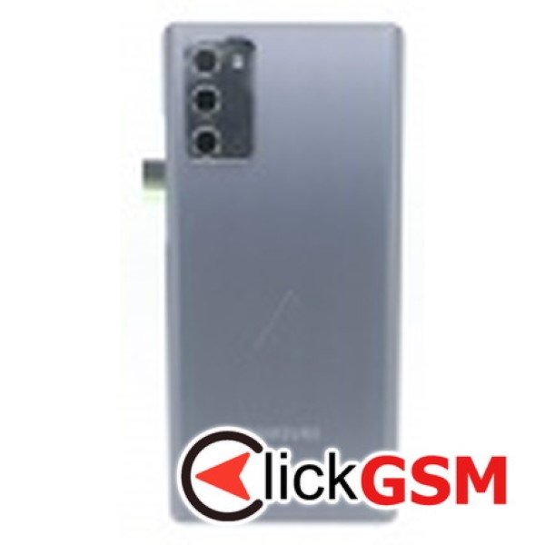 Piesa Piesa Capac Spate Cu Geam Camera Pentru Samsung Galaxy Note20 5g Gri 1e6p
