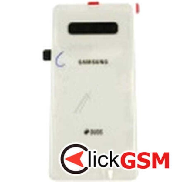 Piesa Capac Spate Cu Geam Camera Pentru Samsung Galaxy S10+ Alb 74u