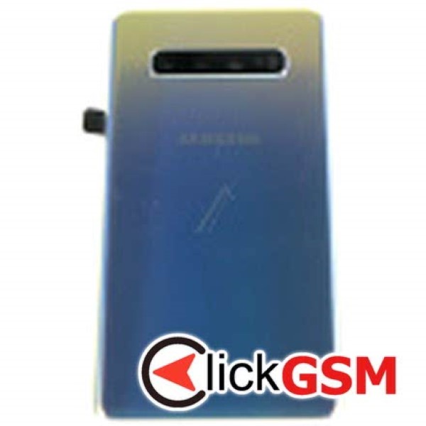 Piesa Capac Spate Cu Geam Camera Pentru Samsung Galaxy S10+ Argintiu 7qd