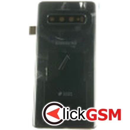 Piesa Capac Spate Cu Geam Camera Pentru Samsung Galaxy S10 Negru 72x