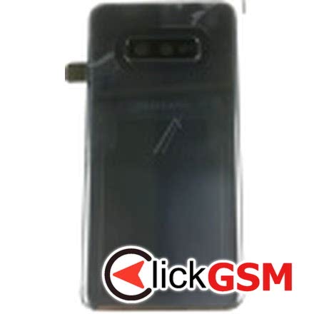 Piesa Piesa Capac Spate Cu Geam Camera Pentru Samsung Galaxy S10e Negru 7r6