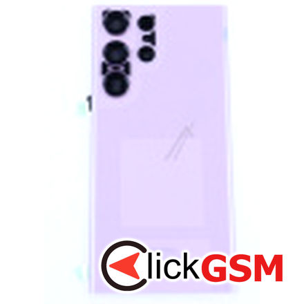 Capac Spate cu Geam Camera Roz Samsung Galaxy S23 Ultra 27tt