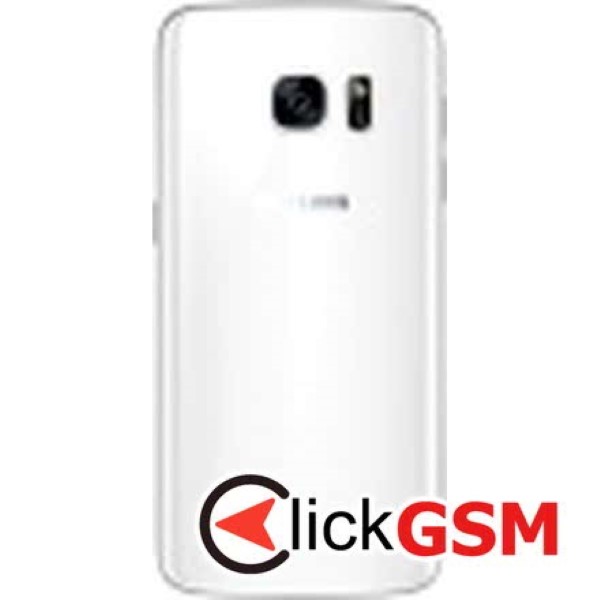 Piesa Capac Spate Cu Geam Camera Pentru Samsung Galaxy S7 Alb 6gq