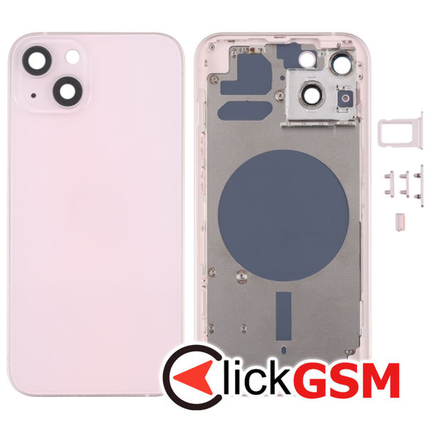 Piesa Capac Spate Cu Geam Camera Pink Apple Iphone 13 4ghb