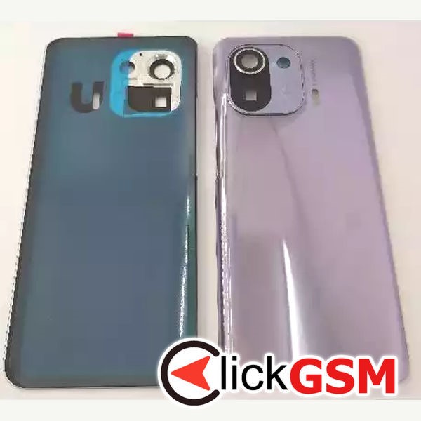 Piesa Capac Spate Cu Geam Camera Purple Xiaomi Mi 11 Pro 2ji5