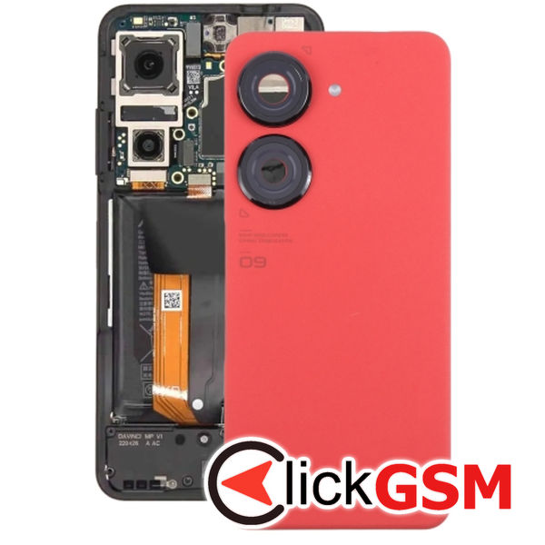 Piesa Piesa Capac Spate Cu Geam Camera Red Asus Zenfone 9 Vka