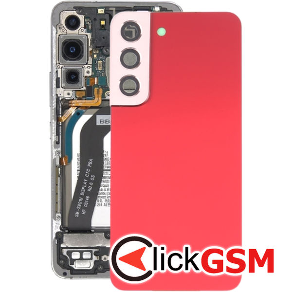 Piesa Capac Spate Cu Geam Camera Red Samsung Galaxy S22 4b32