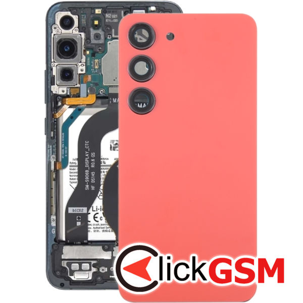 Piesa Capac Spate Cu Geam Camera Red Samsung Galaxy S23 4b0b