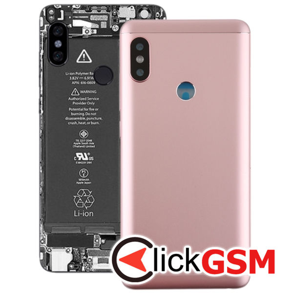 Piesa Piesa Capac Spate Cu Geam Camera Rose Gold Xiaomi Redmi Note 5 25vz