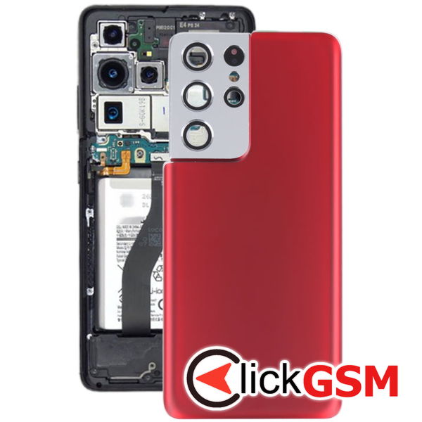 Piesa Capac Spate Cu Geam Camera Samsung Galaxy S21 Ultra 5g 4agu