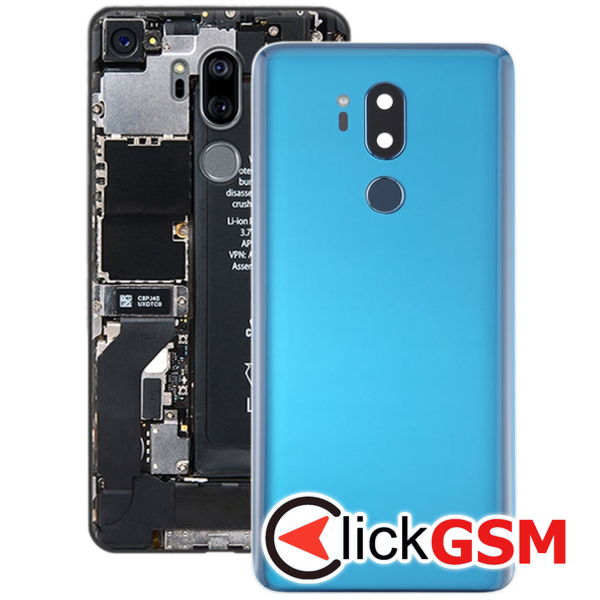 Piesa Piesa Capac Spate Cu Geam Camera Si Buton Amprenta Blue Lg G7 Thinq 26j5