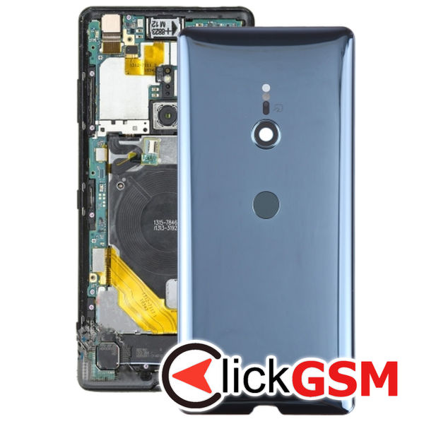 Piesa Capac Spate Cu Geam Camera Si Buton Amprenta Green Sony Xperia Xz3 2uih