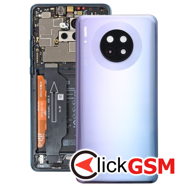 Piesa Capac Spate Cu Geam Camera Silver Huawei Mate 30 2f4i