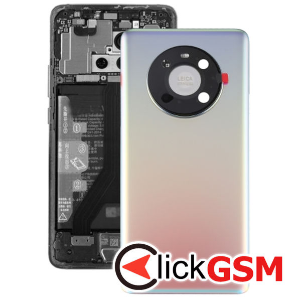 Piesa Piesa Capac Spate Cu Geam Camera Silver Huawei Mate 40 24pc