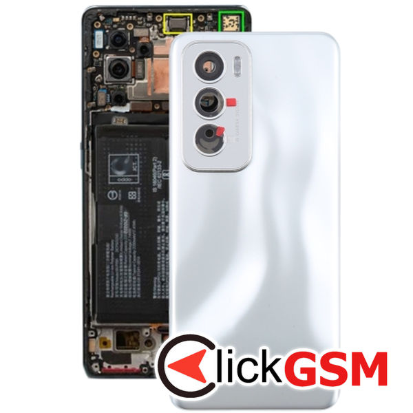 Piesa Piesa Capac Spate Cu Geam Camera Silver Oppo Reno12 48of