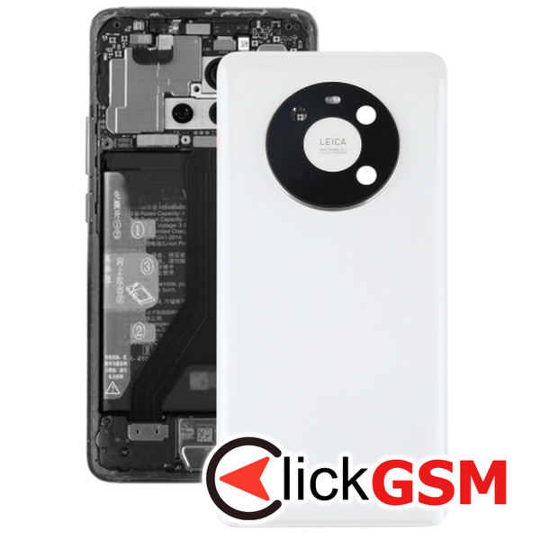 Piesa Capac Spate Cu Geam Camera White Huawei Mate 40 24pd