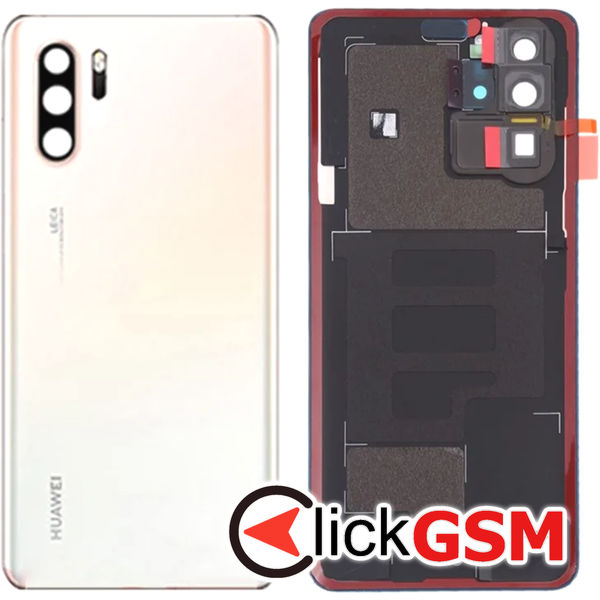 Piesa Capac Spate Cu Geam Camera White Huawei P30 Pro 1mnu