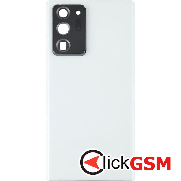 Piesa Piesa Capac Spate Cu Geam Camera White Samsung Galaxy Note20 Ultra 4aik