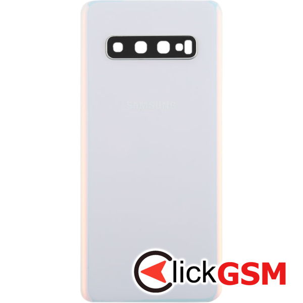 Piesa Piesa Capac Spate Cu Geam Camera White Samsung Galaxy S10 4avx