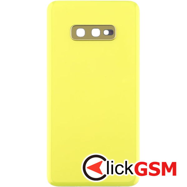 Piesa Piesa Capac Spate Cu Geam Camera Yellow Samsung Galaxy S10e 4amy