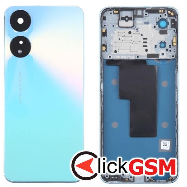 Piesa Piesa Capac Spate Cu Mijloc Blue Oppo A58 4g 2t3c