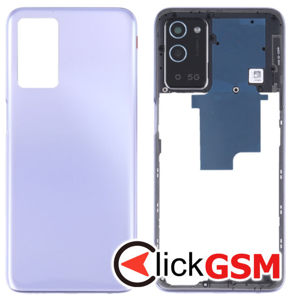 Piesa Piesa Capac Spate Cu Mijloc Purple Oppo A56 5g 3088