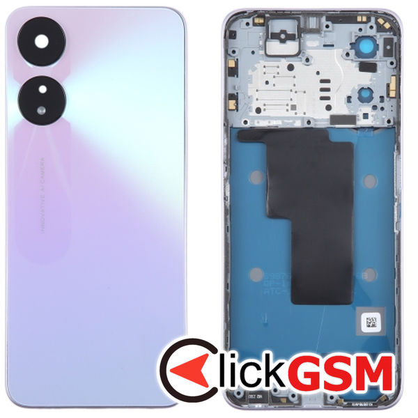 Piesa Capac Spate Cu Mijloc Purple Oppo A58 4g 2t3d