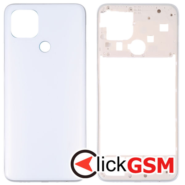 Piesa Capac Spate Cu Mijloc White Oppo A15 307w