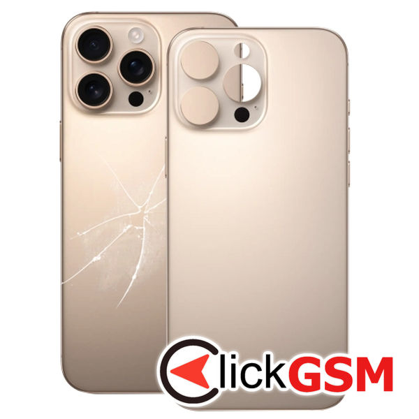 Piesa Capac Spate Gold Apple Iphone 16 Pro 4fz7