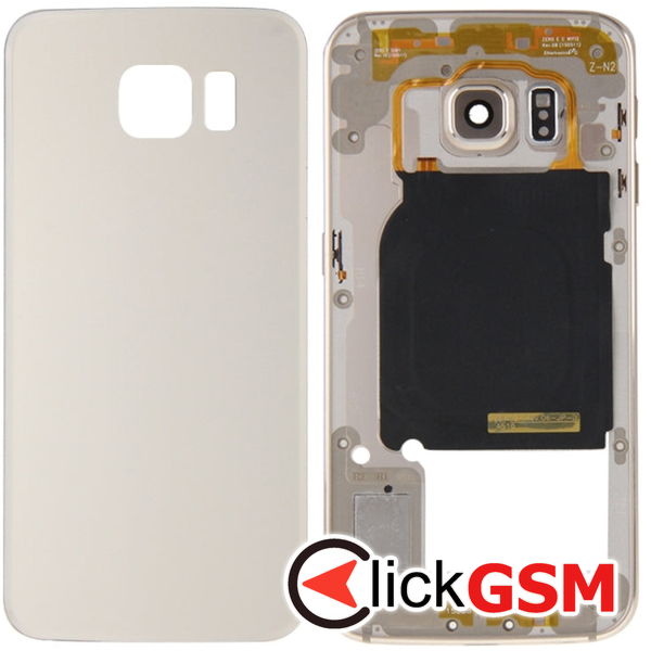 Piesa Piesa Capac Spate Gold Samsung Galaxy S6 Edge 4aj8