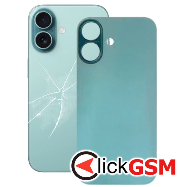 Piesa Capac Spate Green Apple Iphone 16 2etj