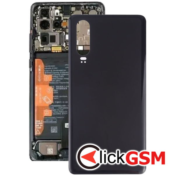 Piesa Piesa Capac Spate Negru Huawei P30 2bzn