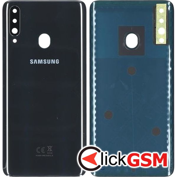 Piesa Piesa Capac Spate Negru Samsung Galaxy A20s 4574