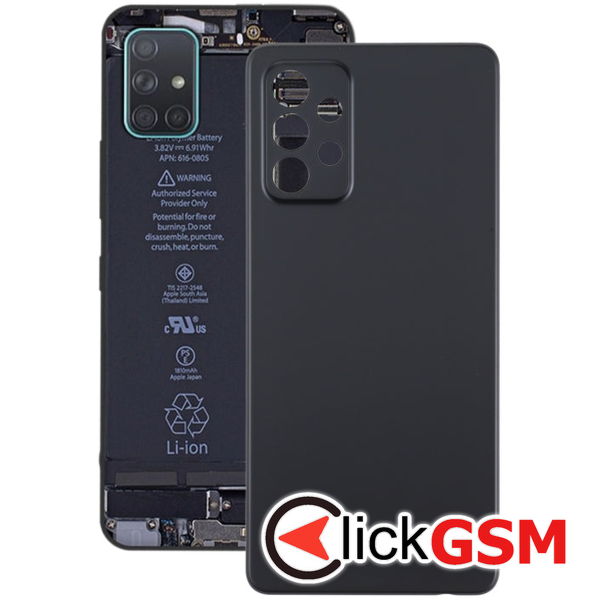 Piesa Piesa Capac Spate Negru Samsung Galaxy A72 4aiw