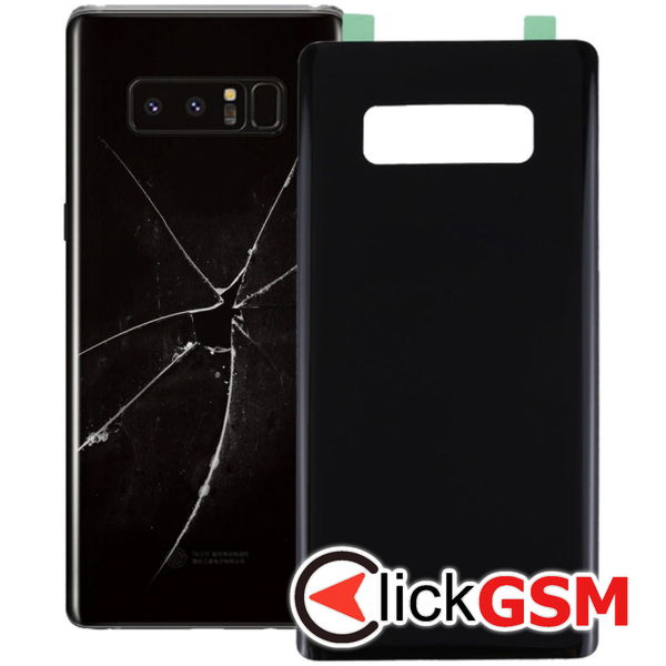 Piesa Piesa Capac Spate Negru Samsung Galaxy Note8 4apx