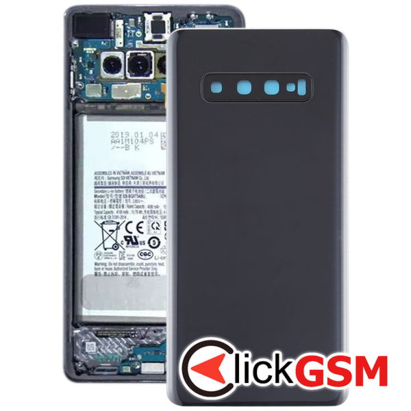 Piesa Piesa Capac Spate Negru Samsung Galaxy S10.plus 4amn