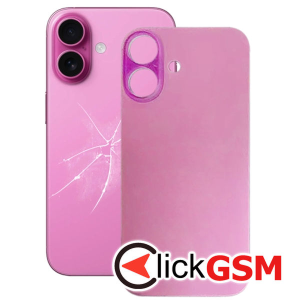 Piesa Capac Spate Pink Apple Iphone 16 2eti