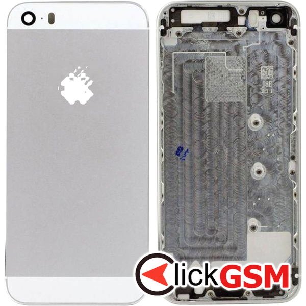 Piesa Capac Spate Silver Apple Iphone 5s 461b