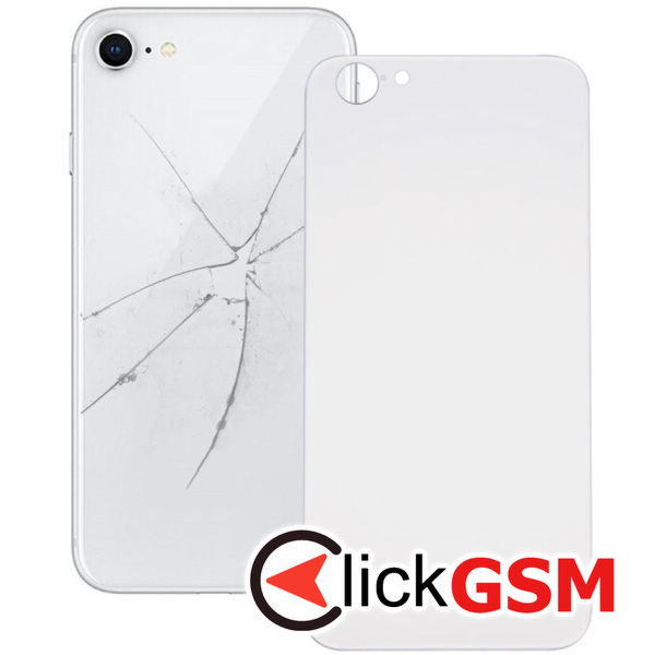 Piesa Piesa Capac Spate Silver Apple Iphone 8 4g3y