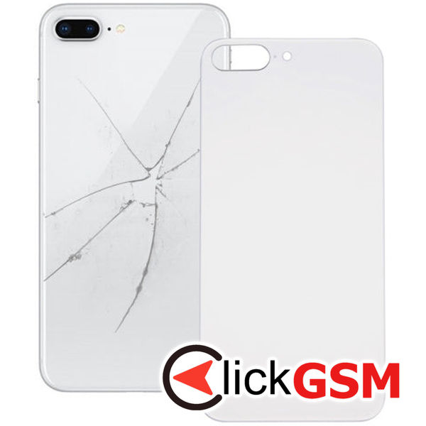 Piesa Piesa Capac Spate Silver Apple Iphone 8 Plus 4g0z