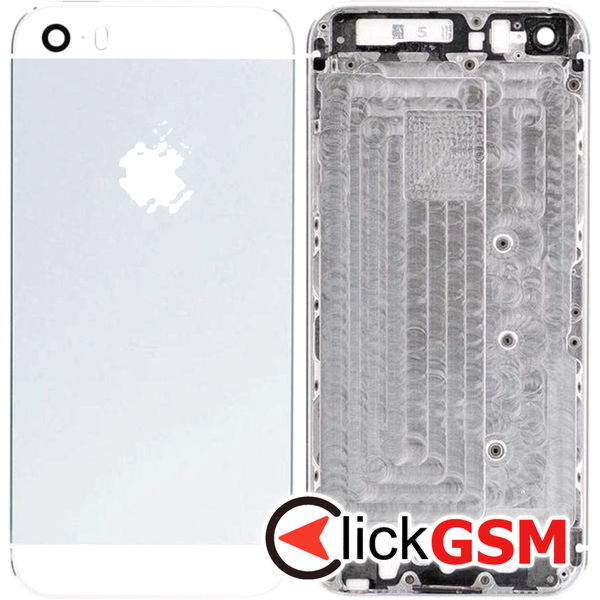 Piesa Capac Spate Silver Apple Iphone Se 4615