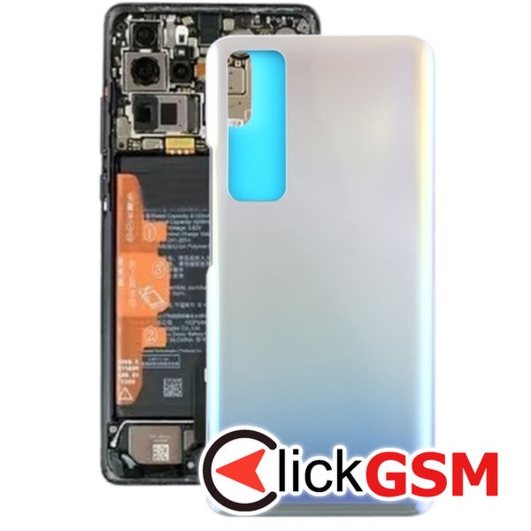 Piesa Piesa Capac Spate Silver Huawei Nova 7 Pro 5g 23qz