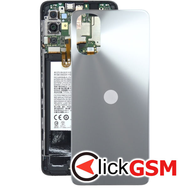 Piesa Capac Spate Silver Motorola Moto E32s 3f92